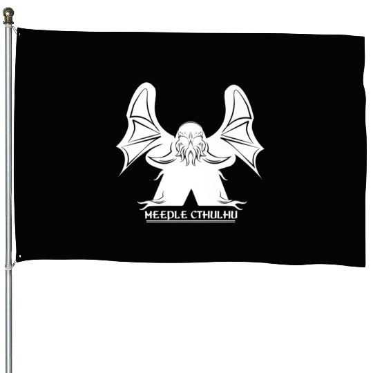 Meeple Cthulhu clothing Premium House Flags