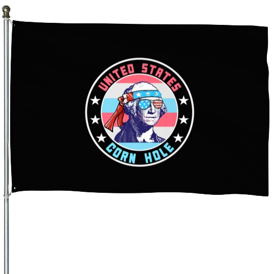 July Cornhole Apparel Clothing Premium House Flags