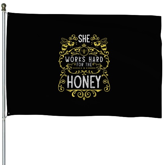 Bee Nature Flower Meadow Beekeeper House Flags