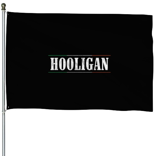 Hooligan Irish Patricks Funny House Flags