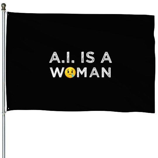 AI Woman Technology Computer Science House Flags