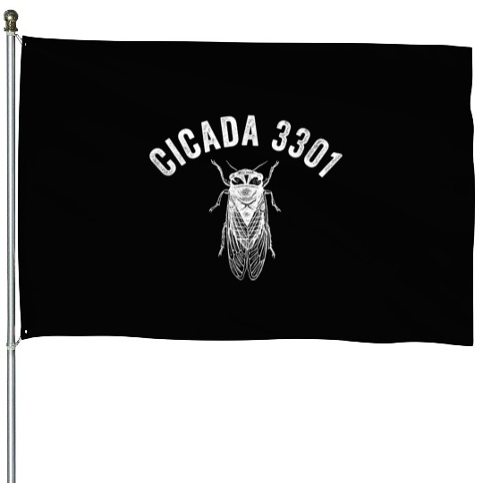 Cicada 3301 Enthusiast Emergence Funny House Flags