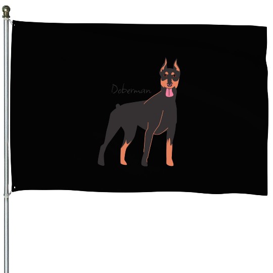 Doberman House Flags