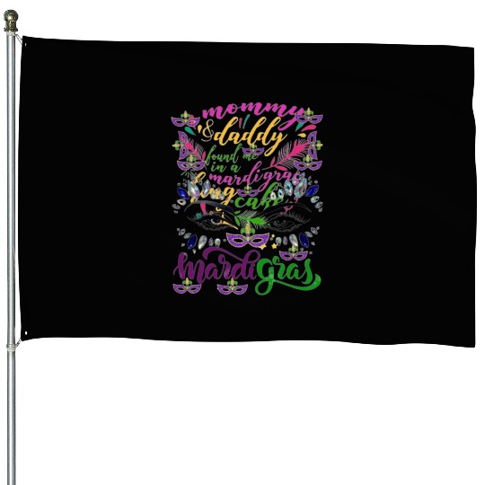"mardi gras House Flags"