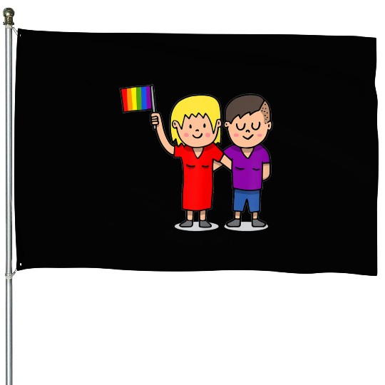 Gay Pride Clothing Rainbow Lesbian House Flags