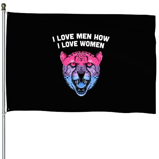I Love Men How I Love Women Bisexual LGBTQ Bi Prid House Flags