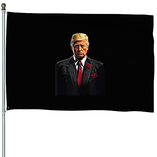 Trumpfather Funny President Donald Trump House Flags