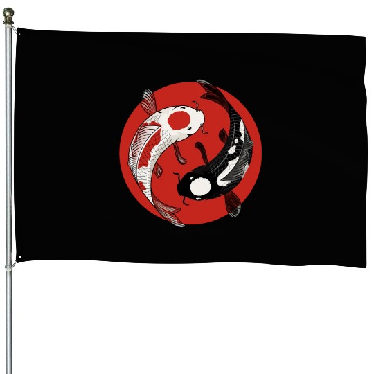 Koi Fish House Flags