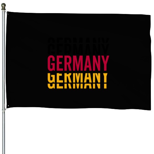 Germany German Lettering National Team House Flags