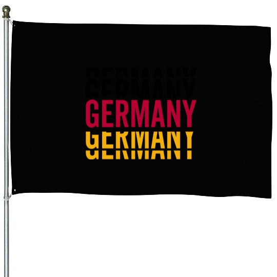Germany German Lettering National Team House Flags