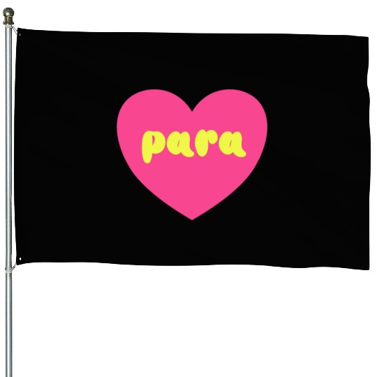 Para Paraprofessional Teacher Assistant Special House Flags