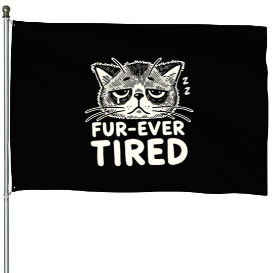 Gothic Emo Cat Design For Cat Lovers And House Flags