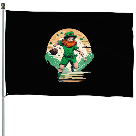 St. Patrick's Day Shamrock St Paddy's Day Handball House Flags