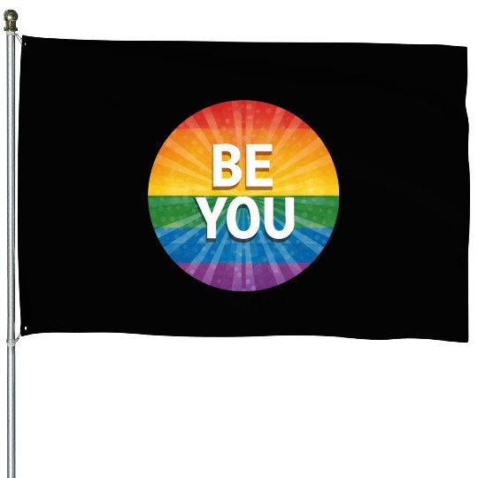 LGBTQ Be You House Flags