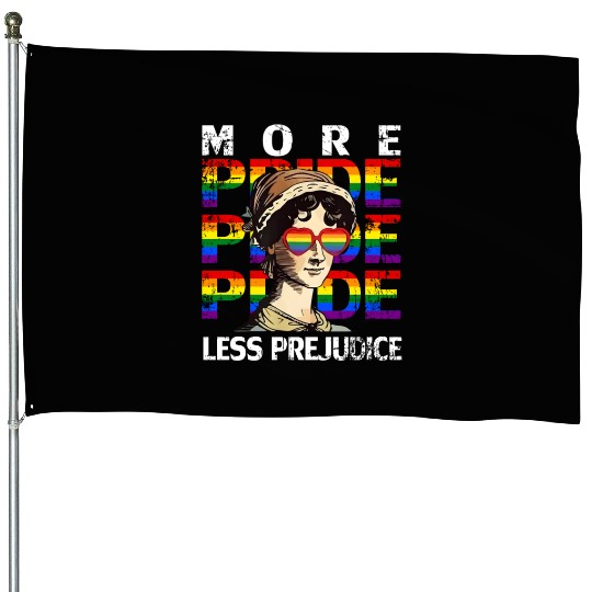 More Pride Less Prejudice Pride Month House Flags