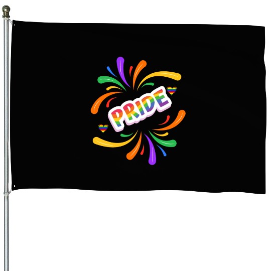 LGBTQ pride month 2024- pride Rainbow House Flags