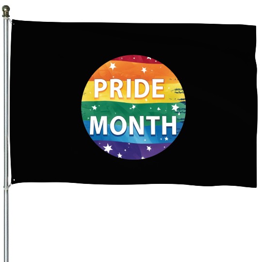 LGBTQ Pride Month House Flags