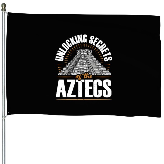 Aztec Pyramid Mayan Indigenous Mexican Aztec House Flags