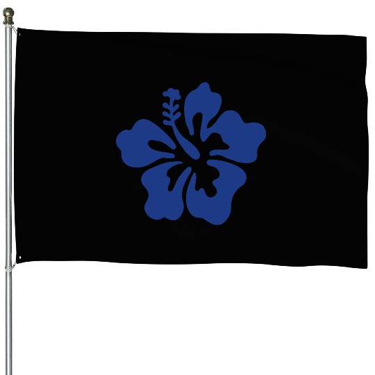 Hibiscus - Blue House Flags