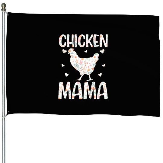 Chicken Mama Chicken Mom Farm Animal House Flags