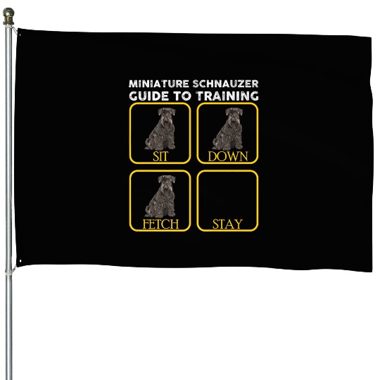 Miniature Schnauzer Training Premium House Flags