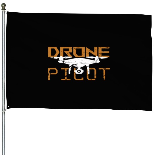 Drone Pilot Drone Dad Quadcopter House Flags