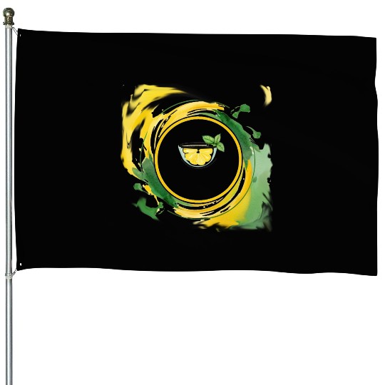 Lemonade in a Glass House Flags