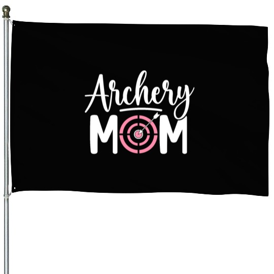 Archery Mom Archer Bow And Arrow Women House Flags
