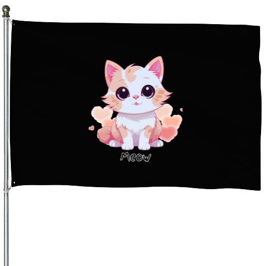 Cat-Meow House Flags