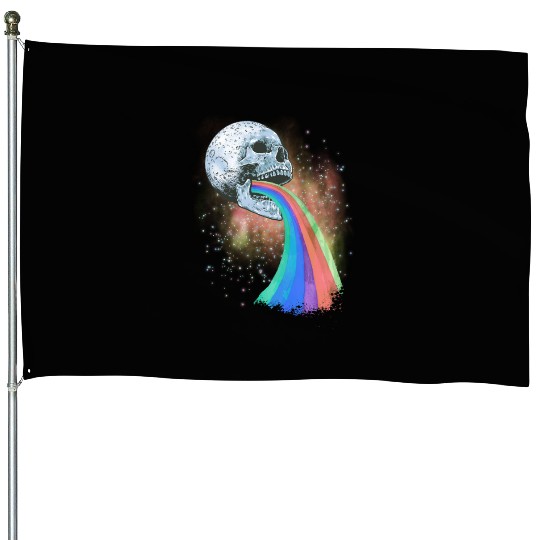 Goth Rock Satan Unicorn Festivals Death Metal House Flags