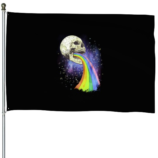 Goth Rock Satan Unicorn Festivals Death Metal House Flags