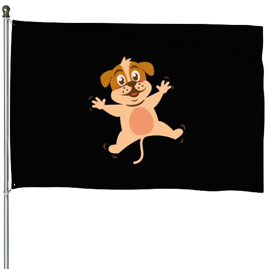 funny animal House Flags