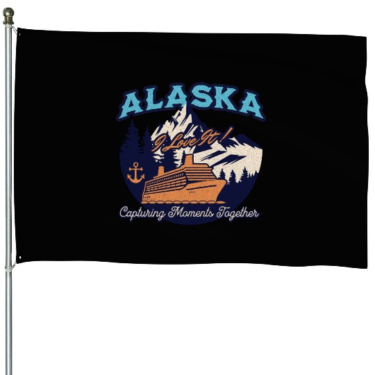 Alaska Cruise Matching Family and Friends Squad House Flags