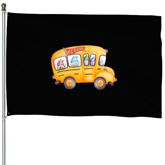 Back to School Collection: School Bus House Flags