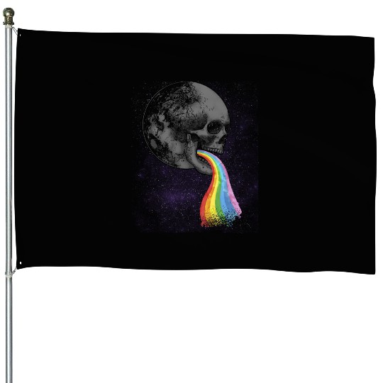 Goth Rock Satan Unicorn Festivals Death Metal House Flags
