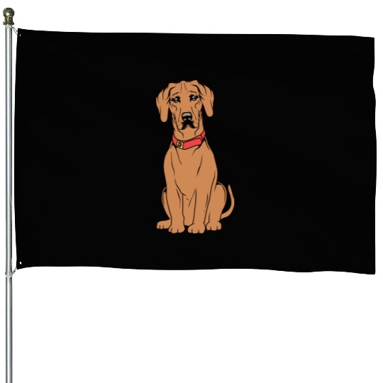 Dog Puppy Pet Rhodesian Ridgeback House Flags
