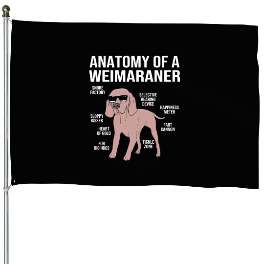 Dog With Sunglasses Anatomy Of A Weimaraner House Flags