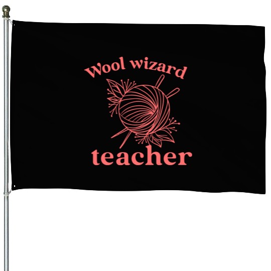 Wool wizard Teacher House Flags