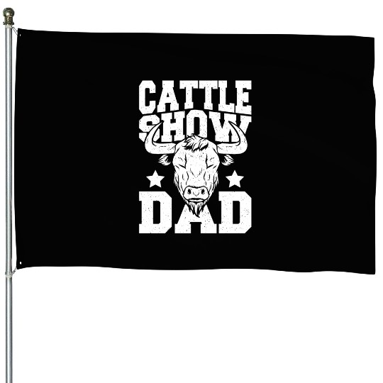 Cowgirl Cow Whisperer Steers Cattle Show Dad House Flags