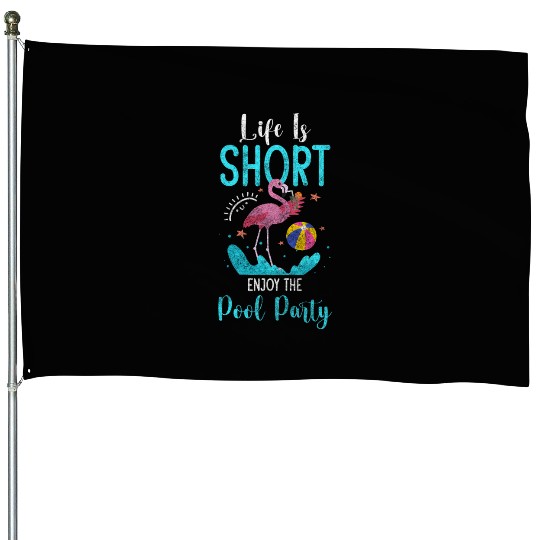 Swimming Pool Diving Cooling Off Alcohol House Flags