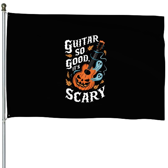 musical pumpkin autumn vibes spooky guitar autumn House Flags