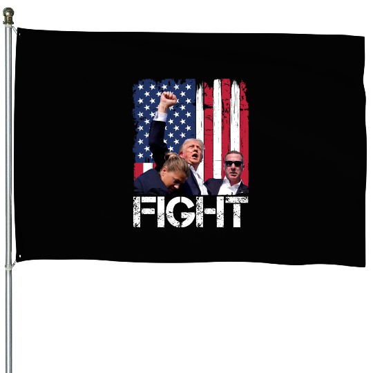 President Trump Assassination Attempt Trump 2024 House Flags