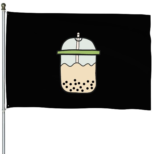 Bubble tea tea House Flags