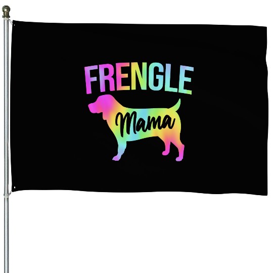 Frengle Dog Cute Rainbow Frengle Mama For Dog Mom House Flags