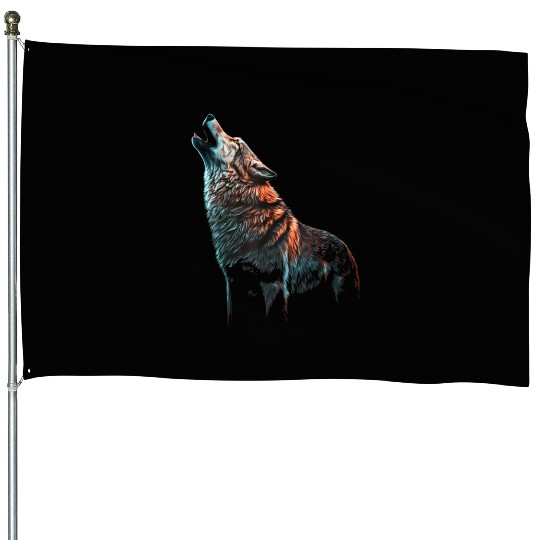 Howls Animal Print Lovers House Flags