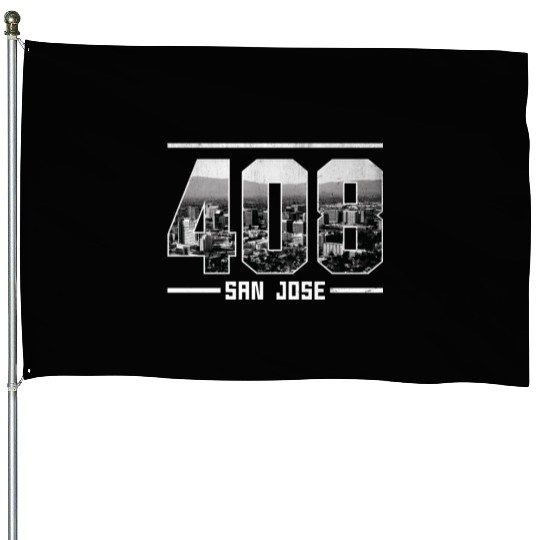 Vintage San Jose 408 House Flags