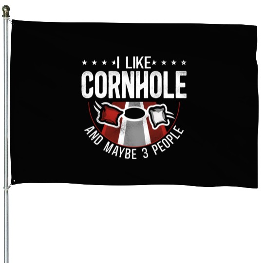 Cornhole Team Bean Bag Player House Flags