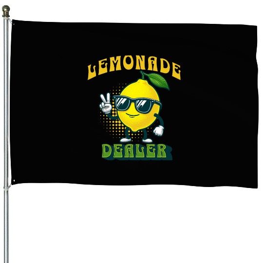Lemonade Dealer Lemon Juice Stand Store Staff House Flags