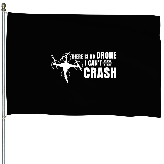 Quadrocopter Drone Crash FPV Drones House Flags