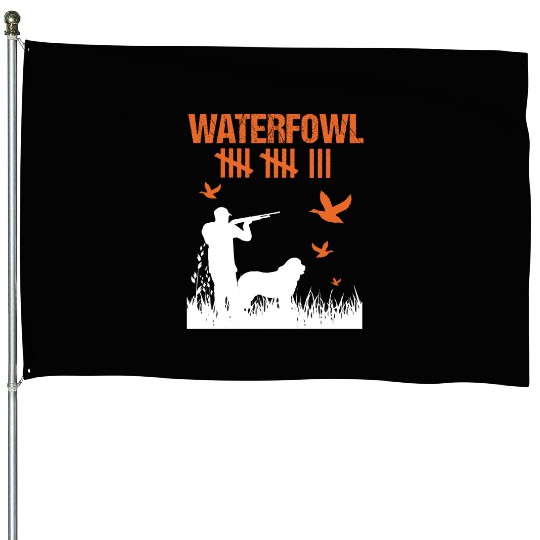 Funny Waterfowl Hunting Score Card Duck Hunting House Flags